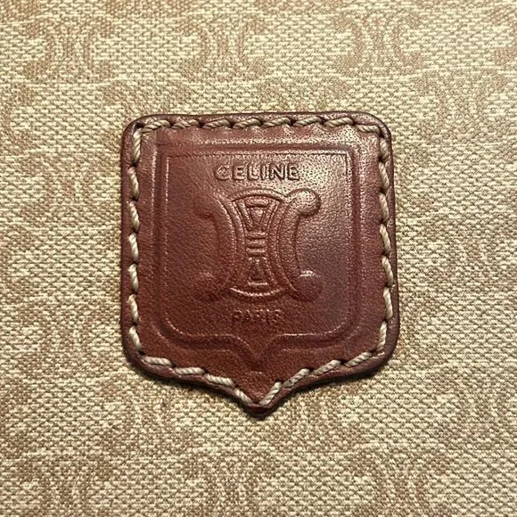CELINE MACADAM Clutch Vintage Tan Taupe👝 - Picture 2 of 10
